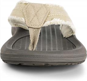 img 3 attached to Get Your Outdoor Adventure On With These Comfortable Mens Khaki Flip Flop Sandals!