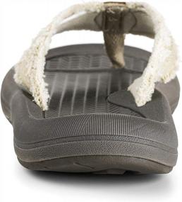 img 1 attached to Get Your Outdoor Adventure On With These Comfortable Mens Khaki Flip Flop Sandals!