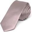 skinny solid color necktie 2 inch width tiemart logo