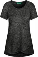 stay stylish and comfortable during workouts with kimmery's raglan sleeve yoga shirt in sizes m-3xl logo