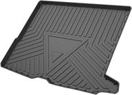 🚗 heavy duty rubber glc cargo liner tray - waterproof rear cargo area mat for 2016-2022 mercedes-benz glc class (glc250, glc300, glc350, glc43 amg) - black logo