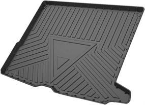 img 4 attached to 🚗 Heavy Duty Rubber GLC Cargo Liner Tray - Waterproof Rear Cargo Area Mat for 2016-2022 Mercedes-Benz GLC Class (GLC250, GLC300, GLC350, GLC43 AMG) - Black