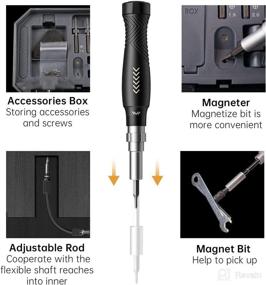 img 2 attached to JAKEMY 164 in 1 Precision Screwdriver Set: Laptop Tool Kit for Professional Computer Repair, Eyeglass & Phone, Watch & Switch, RC Car & Toys - T5 T6 Torx Screwdriver Included