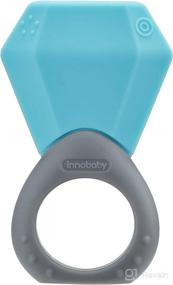 img 4 attached to Innobaby Teethin' Smart March Birthstone Teether - Aquamarine