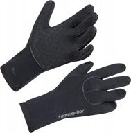 stay warm in the water with hyperflex men's 5mm access wetsuit gloves logo