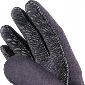 img 2 attached to Stay Warm In The Water With Hyperflex Men'S 5Mm Access Wetsuit Gloves
