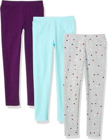 img 1 attached to 💖 Amazon Essentials Girls 3 Pack Legging: Comfy and Stylish Leggings for Girls' Clothing