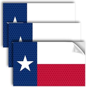 img 4 attached to 3PC Светоотражающая наклейка Texas American