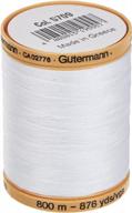 🧵 gutermann 25049 white cotton thread solids - 876 yards, perfect for sewing and crafts logo