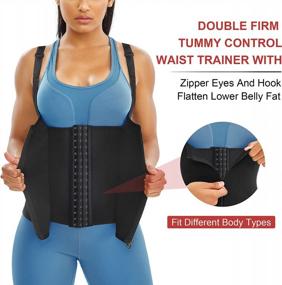 img 2 attached to Gotoly Adjustable Straps Body Shaper Waist Cincher Tank Top For Quick Weight Loss