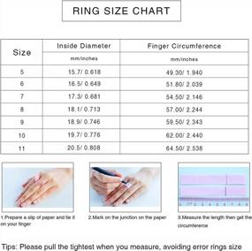 img 1 attached to Женские позолоченные обручальные кольца из нержавеющей стали - Эффектные модные кольца Jinbaoying для девочек
