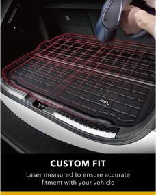 img 2 attached to 🚙 Custom Fit All-Weather Cargo Liner for Tesla Model 3 (2017-2021) - Black