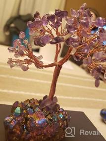 img 7 attached to Fuchsia Titanium Quartz Cluster Money Tree With Colorful Crystals Base For Attracting Wealth And Luck - Mookaitedecor