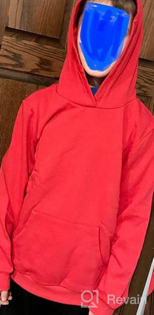 img 1 attached to ALWAYSONE Kids Soft Brushed Fleece Hooded Sweatshirt: Casual Sweater Jacket for Boys & Girls, Ages 3-12 Years - Athletic Pullover Hoodie review by Elizabeth Reyes