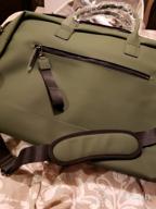 img 1 attached to The Friendly Swede Vreta Collection Overnight Duffle Bag For Women, 35L Gym Travel Weekender Carry On Bag - Green review by Sean Florence