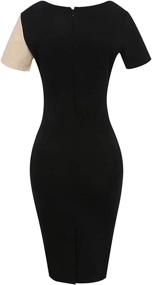 img 2 attached to 👗 Chorchi Distressed Sheath Dress with Fitted Sleeves - Women's Clothing