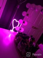 img 1 attached to Heart Shaped LED Neon Sign With Base For Room Decor And Mother'S Day Gift - Neon Heart Light Night Light For Bedroom review by Meechie Camlin
