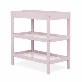 img 1 attached to 🎀 Dream On Me Ridgefield Changing Table in Blush Pink and White - 33.5x16x33.5 Inch - Pack of 1