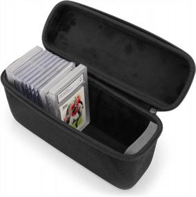 img 3 attached to CASEMATIX Hard Shell Graded Card Case для 30+ спортивных коллекционных карточек BGS PSA FGS