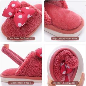 img 2 attached to Mictchz Bowknot Slippers Outdoor Toddler Boys' Shoes : Slippers