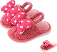 mictchz bowknot slippers outdoor toddler boys' shoes : slippers logo