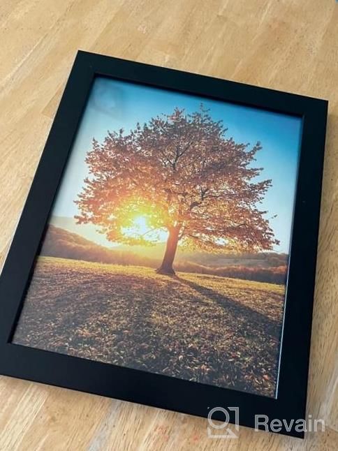 img 1 attached to Americanflat 13X19 Black Composite Wood Picture Frame W/Shatter Resistant Glass & Hanging Hardware review by Jackie Rodriguez