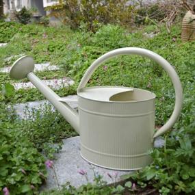 img 2 attached to Farmhouse Decorative Watering Can - 1.3 Gallon Metal Plant Watering Can With Removable Spout, Ideal For Indoor And Outdoor Use, Great Christmas Gift And Decoration