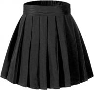 женские плиссированные мини-юбки трапециевидной формы с высокой талией и шортами с широким эластичным поясом логотип