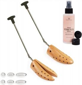 img 4 attached to Experience Ultimate Comfort With FootFitter Heavy-Duty Boot Stretcher Set And Shoe Stretching Spray