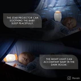 img 1 attached to 🌟 Nueplay Baby Sound Machine: Portable White Noise Sleep Soother with Night Light and Star Projector – Ideal for Adults, Toddlers, and Kids on Travel