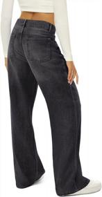 img 3 attached to Comfortable Baggy Wide Leg Jeans With High Waist And Durable YKK Zipper For All Body Types