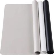 versatile 3-pack silicone sheets for crafting, jewelry making, and more - large size, multiple colors included! logo