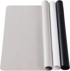 img 4 attached to Versatile 3-Pack Silicone Sheets For Crafting, Jewelry Making, And More - Large Size, Multiple Colors Included!