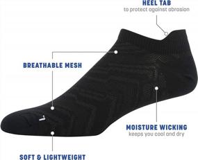 img 3 attached to Gildan Men'S No Show Socks W/ Tab Back - Multipairs Active Flat Knit
