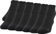 gildan men's no show socks w/ tab back - multipairs active flat knit logo