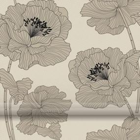 img 2 attached to Custom Grey Floral Blackout Roman Cordless Window Shades, Washable Fabric Blinds For Windows, Doors, French Doors & Kitchen Windows (1 Piece)