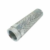 gloxco 1" long style suction strainer, round hole, zinc plated steel (str-l100) logo
