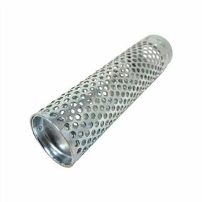img 3 attached to Gloxco 1" Long Style Suction Strainer, Round Hole, Zinc Plated Steel (STR-L100)