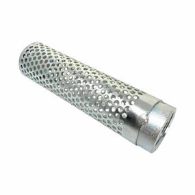 img 2 attached to Gloxco 1" Long Style Suction Strainer, Round Hole, Zinc Plated Steel (STR-L100)