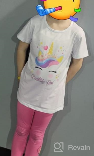 img 1 attached to Ultra Unicorn Birthday Short Sleeve T Shirt 🦄 - Stylish Girls' Clothing in Tops, Tees & Blouses! review by Troy Williams