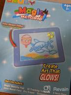 img 1 attached to OBUBY Educational Light Up Drawing Board Ultimate Tracing Pad With 9 LED Effects For 3-5+ Ages Boys And Girls, Glow In The Dark Art Doodle Color Set (Pink) review by Demond Clenney