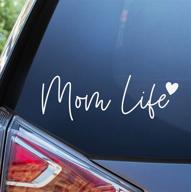 🦒 adorable blue giraffe mom life car decal - enhance your car with a 7'' cute bumper sticker логотип