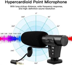 img 3 attached to Видеомикрофон SAMTIAN для интервью с DSLR-микрофоном на ветровом стекле, совместимый с Sony Canon Nikon Panasonic