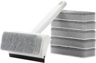 efficient double-sided glass sponge cleaning brush set for sparkling bathroom surfaces - xicennego логотип