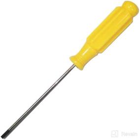 img 2 attached to 🔧 Autoly 3-Piece 2mm Slotted Screwdriver Set, Magnetic Tip Included, Plastic Non-Slip Grip Handle in Vibrant Yellow