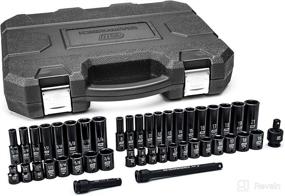 img 4 attached to 🛠️ GEARWRENCH Impact Socket Set: 44 Piece 3/8" Drive, 6 Point, Standard & Deep, SAE/Metric - 84916N