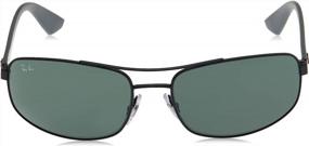 img 3 attached to RB3527 Прямоугольные солнцезащитные очки цвета ганметалл 🕶️ от Ray Ban: Подчеркни свой стиль и комфорт