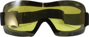 img 3 attached to Birdz Wren Sports Goggles with Yellow Lens for Skydiving, Snowboarding, and Motorcycle Riding