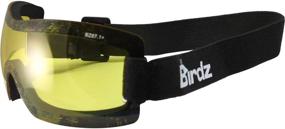 img 4 attached to Birdz Wren Sports Goggles with Yellow Lens for Skydiving, Snowboarding, and Motorcycle Riding