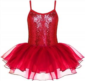 img 4 attached to Shine On Stage: Zaclotre Sequin Leotard Tutu Dress For Little Girls' Ballet Performances
